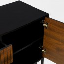 ΚΟΜΟΤΑ-ΜΠΟΥΦΕΣ Fylliana FL2405 ΜΑΥΡΟ-ΚΑΦΕ ΧΡΩΜΑ  150x40x75εκ
