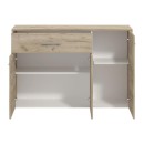 ΚΟΜΟΤΑ-ΜΠΟΥΦΕΣ GARONA 3K1F GREY OAK ΧΡΩΜΑ 119x33x80,5εκ