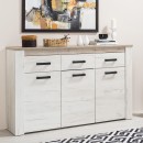 ΚΟΜΟΤΑ-ΜΠΟΥΦΕΣ Kent 160 3Κ3F GREY OAK/WHITE OAK 160x37x98εκ knt