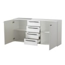 ΚΟΜΟΤΑ-ΜΠΟΥΦΕΣ KSANTI 3K4F ΛΕΥΚΗ-ΛΕΥΚΗ ΛΑΚΑ 163x40x80.5εκ
