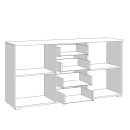ΚΟΜΟΤΑ-ΜΠΟΥΦΕΣ KSANTI 3K4F ΛΕΥΚΗ-ΛΕΥΚΗ ΛΑΚΑ 163x40x80.5εκ