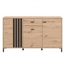 ΚΟΜΟΤΑ-ΜΠΟΥΦΕΣ LAVAL 157 3K1F3V ARTISAN ΟΑΚ/ΜΑΥΡΟ 157x40x90εκ