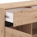 ΚΟΜΟΤΑ-ΜΠΟΥΦΕΣ MARRON 157 3K3F3V ARTISAN OAK/ΜΑΥΡΟ ΜΑΤΤ ΧΡΩΜΑ 157x40x90εκ