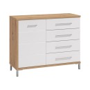 ΚΟΜΟΤΑ-ΜΠΟΥΦΕΣ MONDEGO 2K4F ARTISAN-ΛΕΥΚΗ ΛΑΚΑ 108x40x87εκ