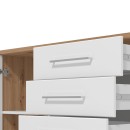 ΚΟΜΟΤΑ-ΜΠΟΥΦΕΣ MONDEGO 2K4F ARTISAN-ΛΕΥΚΗ ΛΑΚΑ 108x40x87εκ