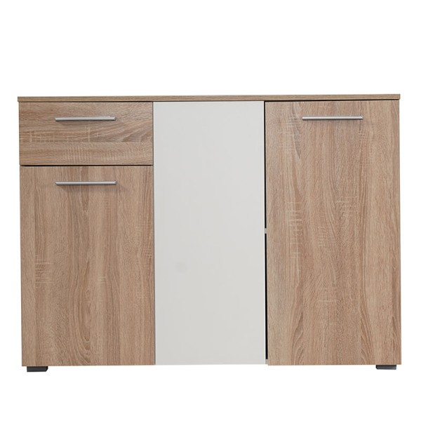ΚΟΜΟΤΑ-ΜΠΟΥΦΕΣ RITMO 3K1F SONOMA-ΛΕΥΚΟ 114.5x35x80.5εκ
