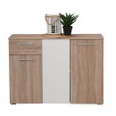 ΚΟΜΟΤΑ-ΜΠΟΥΦΕΣ RITMO 3K1F SONOMA-ΛΕΥΚΟ 114.5x35x80.5εκ