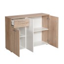 ΚΟΜΟΤΑ-ΜΠΟΥΦΕΣ RITMO 3K1F SONOMA-ΛΕΥΚΟ 114.5x35x80.5εκ