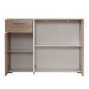 ΚΟΜΟΤΑ-ΜΠΟΥΦΕΣ RITMO 3K1F SONOMA-ΛΕΥΚΟ 114.5x35x80.5εκ