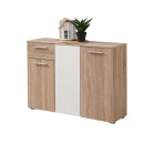 ΚΟΜΟΤΑ-ΜΠΟΥΦΕΣ RITMO 3K1F SONOMA-ΛΕΥΚΟ 114.5x35x80.5εκ