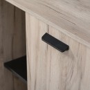 ΚΟΜΟΤΑ-ΜΠΟΥΦΕΣ UMBRIA 3K4F GREY OAK-ΜΑΥΡΟ 137x40x90εκ m.b.r