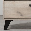 ΚΟΜΟΤΑ-ΜΠΟΥΦΕΣ UMBRIA 3K4F GREY OAK-ΜΑΥΡΟ 137x40x90εκ m.b.r