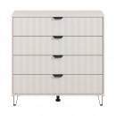 ΚΟΜΟΤΑ-ΣΥΡΤΑΡΙΕΡΑ BREST 4F CASHMERE-CASHMERE ΜΑΤ ΧΡΩΜΑ 93x40x90εκ
