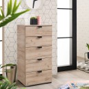 ΚΟΜΟΤΑ-ΣΥΡΤΑΡΙΕΡΑ DUERO 5F 45 GREY OAK 45x40x95εκ