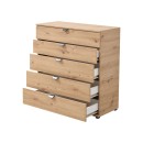 ΚΟΜΟΤΑ-ΣΥΡΤΑΡΙΕΡΑ DUERO 5F 90 ARTISAN OAK 90x40x95εκ