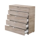 ΚΟΜΟΤΑ-ΣΥΡΤΑΡΙΕΡΑ DUERO 5F 90 GREY OAK 90x40x95εκ
