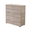 ΚΟΜΟΤΑ-ΣΥΡΤΑΡΙΕΡΑ DUERO 5F 90 GREY OAK 90x40x95εκ
