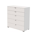 ΚΟΜΟΤΑ-ΣΥΡΤΑΡΙΕΡΑ DUERO 5F 90 ΛΕΥΚΗ 90x40x95εκ