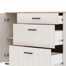ΚΟΜΟΤΑ-ΣΥΡΤΑΡΙΕΡΑ LAMBETH 117 2K3F1V CASHMERE-ARTISAN OAK ΧΡΩΜΑ 118x41x86εκ