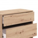ΚΟΜΟΤΑ-ΣΥΡΤΑΡΙΕΡΑ MARRON 80 3F ARTISAN OAK/ΜΑΥΡΟ ΜΑΤΤ ΧΡΩΜΑ 80x40x90εκ