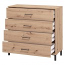 ΚΟΜΟΤΑ-ΣΥΡΤΑΡΙΕΡΑ VIENNE 4F ARTISAN ΧΡΩΜΑ 93x40x90εκ