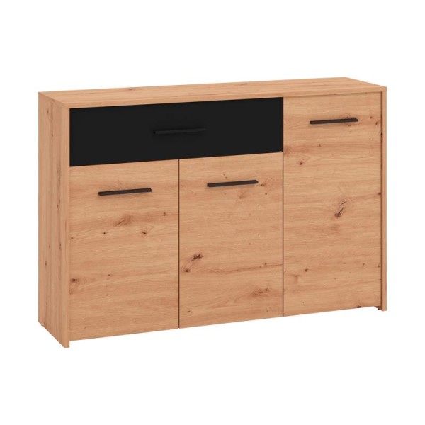 ΚΟΜΟΤΑ VARADERO 3K1F ARTISAN OAK-ΜΑΥΡΟ 119x33x80,5εκ