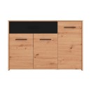 ΚΟΜΟΤΑ VARADERO 3K1F ARTISAN OAK-ΜΑΥΡΟ 119x33x80,5εκ