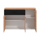 ΚΟΜΟΤΑ VARADERO 3K1F ARTISAN OAK-ΜΑΥΡΟ 119x33x80,5εκ