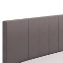 ΚΡΕΒΑΤΙ BAZEL ΓΚΡΙ ΥΦΑΣΜΑ ΜΕ ΓΚΡΙ ΠΟΔΙΑ 193*214*110 (160*200)