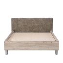 ΚΡΕΒΑΤΙ CANON 160 GREY OAK - ΓΚΡΙ ΥΦΑΣΜΑ 176.5x212.5x93.5εκ (160x200)