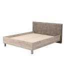 ΚΡΕΒΑΤΙ CANON 160 GREY OAK - ΓΚΡΙ ΥΦΑΣΜΑ 176.5x212.5x93.5εκ (160x200)