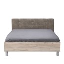 ΚΡΕΒΑΤΙ CANON 160 GREY OAK - ΓΚΡΙ ΥΦΑΣΜΑ 176.5x212.5x93.5εκ (160x200)