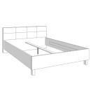 ΚΡΕΒΑΤΙ CANON 160 GREY OAK - ΓΚΡΙ ΥΦΑΣΜΑ 176.5x212.5x93.5εκ (160x200)