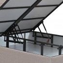 ΚΡΕΒΑΤΙ Fylliana New Nicolle ΜΠΕΖ ΜΕ ΑΠΟΘ ΧΩΡΟ 208x162x130εκ (160*200)