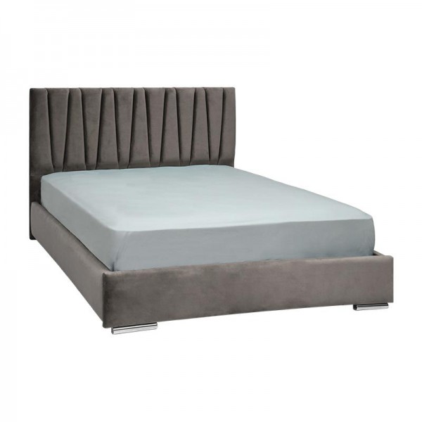 ΚΡΕΒΑΤΙ Fylliana Palermo TAUPE ΧΡΩΜΑ ΥΦΑΣΜΑΤΟΣ 155x214x115εκ (140x200)
