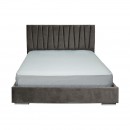 ΚΡΕΒΑΤΙ Fylliana Palermo TAUPE ΧΡΩΜΑ ΥΦΑΣΜΑΤΟΣ 155x214x115εκ (140x200)