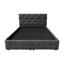 ΚΡΕΒΑΤΙ ΜΕ ΠΑΤΩΜΑ Fylliana Libert ΓΚΡΙ ΧΡΩΜΑ 170x220x110εκ