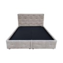 ΚΡΕΒΑΤΙ ΜΕ ΠΑΤΩΜΑ Fylliana Libert ΜΠΕΖ ΧΡΩΜΑ 170x220x110εκ