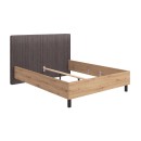 ΚΡΕΒΑΤΙ NUBIA 160 ARTISAN-ΓΚΡΙ ΥΦΑΣΜΑ 177x213x110εκ e.d.s