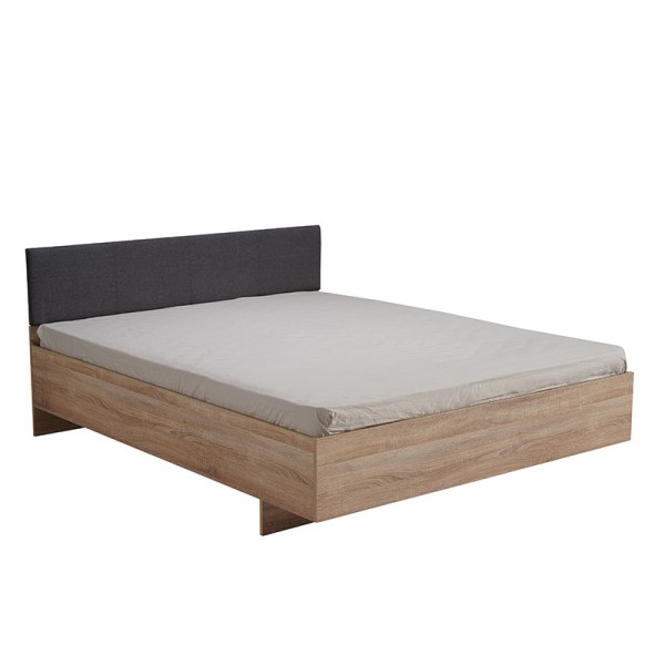 ΚΡΕΒΑΤΙ RITMO 160 SONOMA ΜΕ ΓΚΡΙ ΥΦΑΣΜΑ 164x203x84.5εκ (160x200)