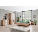 ΚΡΕΒΑΤΙ RITMO 160 SONOMA ΜΕ ΓΚΡΙ ΥΦΑΣΜΑ 164x203x84.5εκ (160x200)