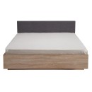 ΚΡΕΒΑΤΙ RITMO 160 SONOMA ΜΕ ΓΚΡΙ ΥΦΑΣΜΑ 164x203x84.5εκ (160x200)