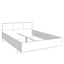 ΚΡΕΒΑΤΙ RITMO 160 SONOMA ΜΕ ΓΚΡΙ ΥΦΑΣΜΑ 164x203x84.5εκ (160x200)