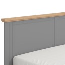 ΚΡΕΒΑΤΙ VALENCIA 160 ΓΚΡΙ-ARTISAN OAK-ΓΚΡΙ ΜΑΤ 182.5x208x103.5εκ (160x200)εκ