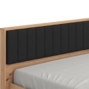 ΚΡΕΒΑΤΙ VARADERO 160 ARTISAN OAK-ΜΑΥΡΟ 175x206x92εκ