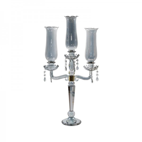 ΚΡΥΣΤΑΛΛΙΝΟ ΚΗΡΟΠΗΓΙΟ 3 ΘΕΣΕΩΝ Fylliana FL6506 ΓΚΡΙ ΧΡΩΜΑ 36x69εκ