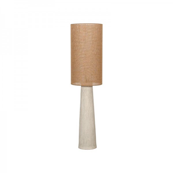 ΛΑΜΠΑ ΔΑΠΕΔΟΥ Fylliana FL127827 ΜΕ ΚΑΠΕΛΟ ΑΠΟ ΓΙΟΥΤΑ ΛΕΥΚΟ-ΜΠΕΖ ΧΡΩΜΑ Ε27 140εκ