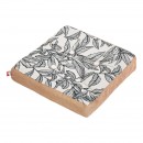 ΜΑΞΙΛΑΡΙ ΚΑΡΕΚΛΑΣ Fylliana Opulent ΜΠΕΖ-ΜΑΥΡΟ ΧΡΩΜΑ 40x40x8εκ