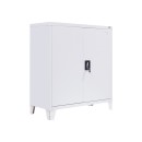 ΜΕΤΑΛΛΙΚΗ ΝΤΟΥΛΑΠΑ Fylliana Durango ΛΕΥΚΟ ΧΡΩΜΑ 90x40x100εκ