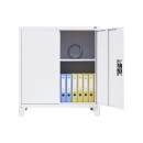 ΜΕΤΑΛΛΙΚΗ ΝΤΟΥΛΑΠΑ Fylliana Durango ΛΕΥΚΟ ΧΡΩΜΑ 90x40x100εκ